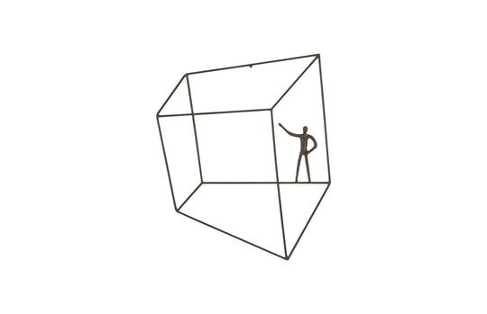 Phillips Collection Perspective Wall Art, Square, Standing Arm Up WALL ACCENTS