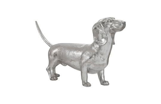 Phillips Collection Dachshund, Silver Leaf DECORATIVE OBJECTS