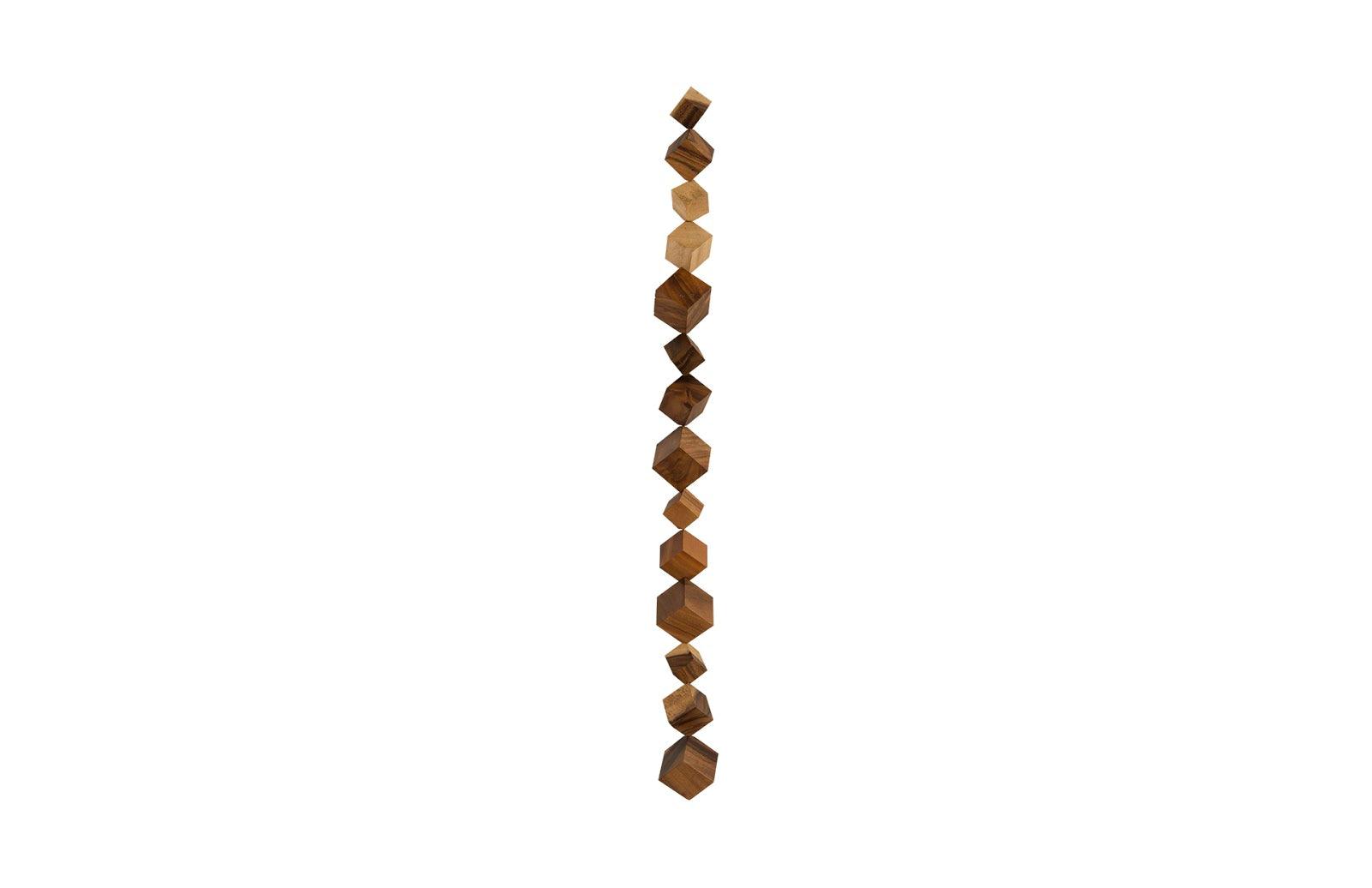 Phillips Collection Dice Wall Art, Chamcha Wood, Natural WALL ACCENTS