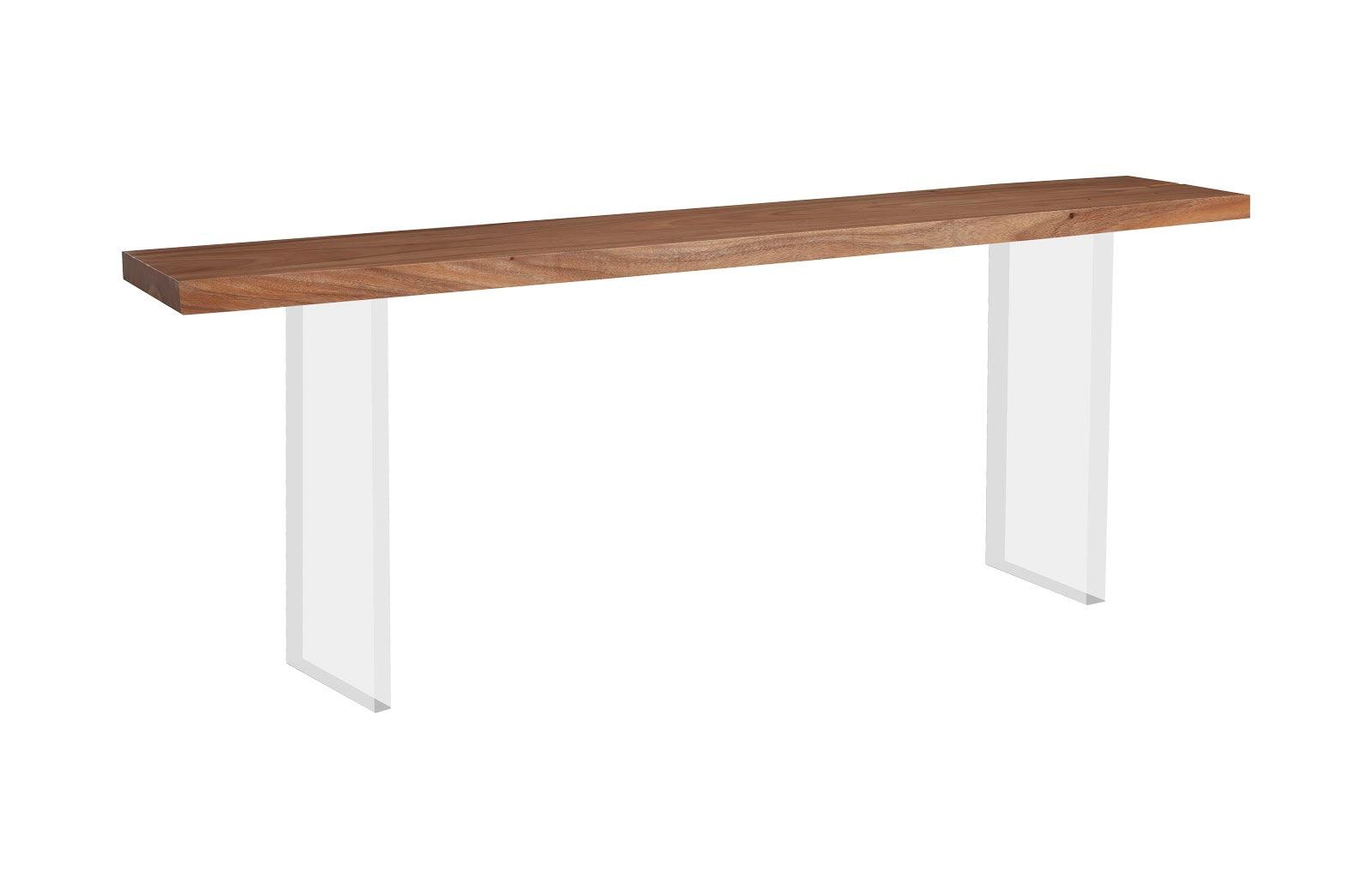 Phillips Collection Floating Console Table, Acrylic Legs CONSOLE TABLES