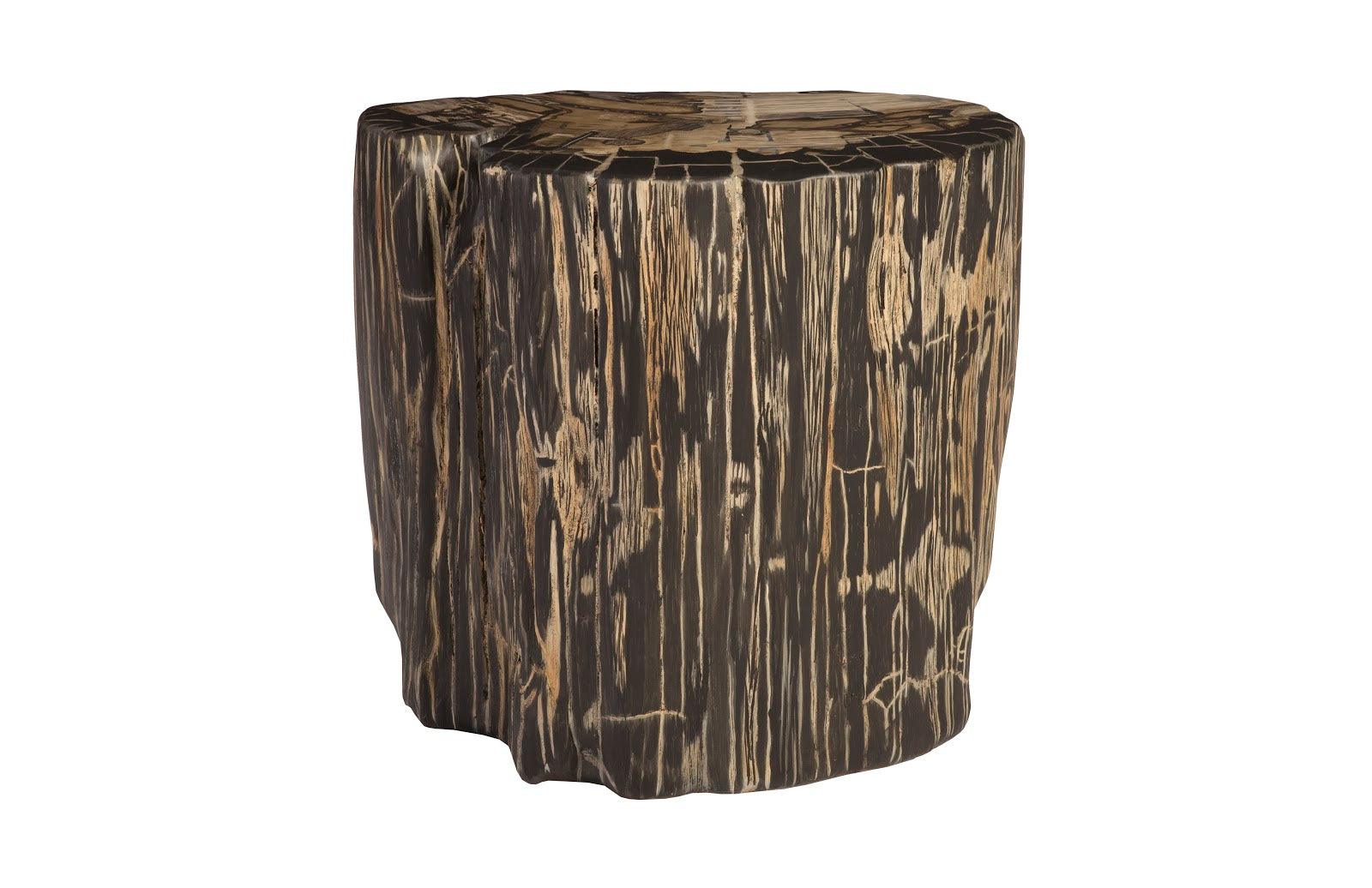 Cast Petrified Wood Stool - Thumbnail 3