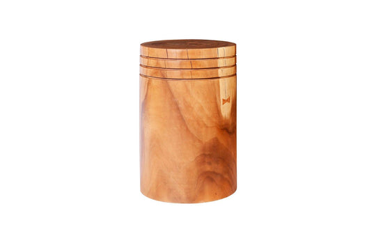 Phillips Collection Groove Pedestal, Round ACCENT TABLES