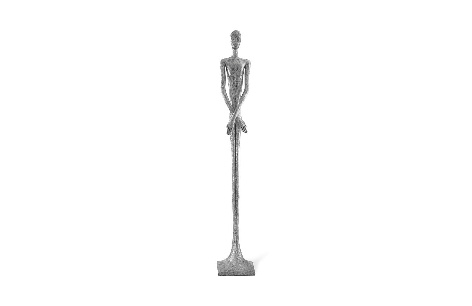 Phillips Collection Lloyd Sculpture, Resin, Silver Leaf DECORATIVE OBJECTS