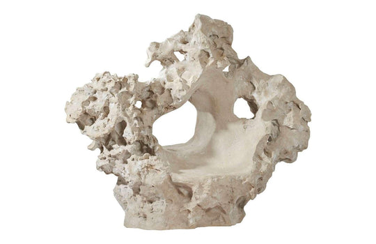 Phillips Collection Colossal Cast Stone Sculpture with Seat, Roman Stone DECORATIVE OBJECTS