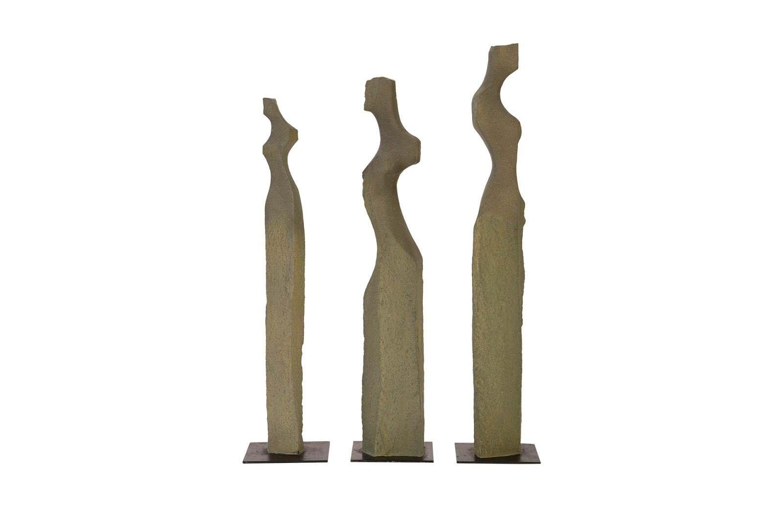 Phillips Collection Cast Women Sculptures, Set of 3 DECORATIVE OBJECTS