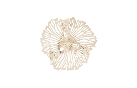 Phillips Collection Flower Wall Art, Extra Small, Ivory, Metal WALL ACCENTS
