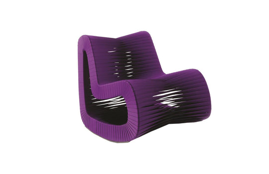 Phillips Collection Seat Belt Rocking Chair, Purple ACCENT + LOUNGE CHAIRS