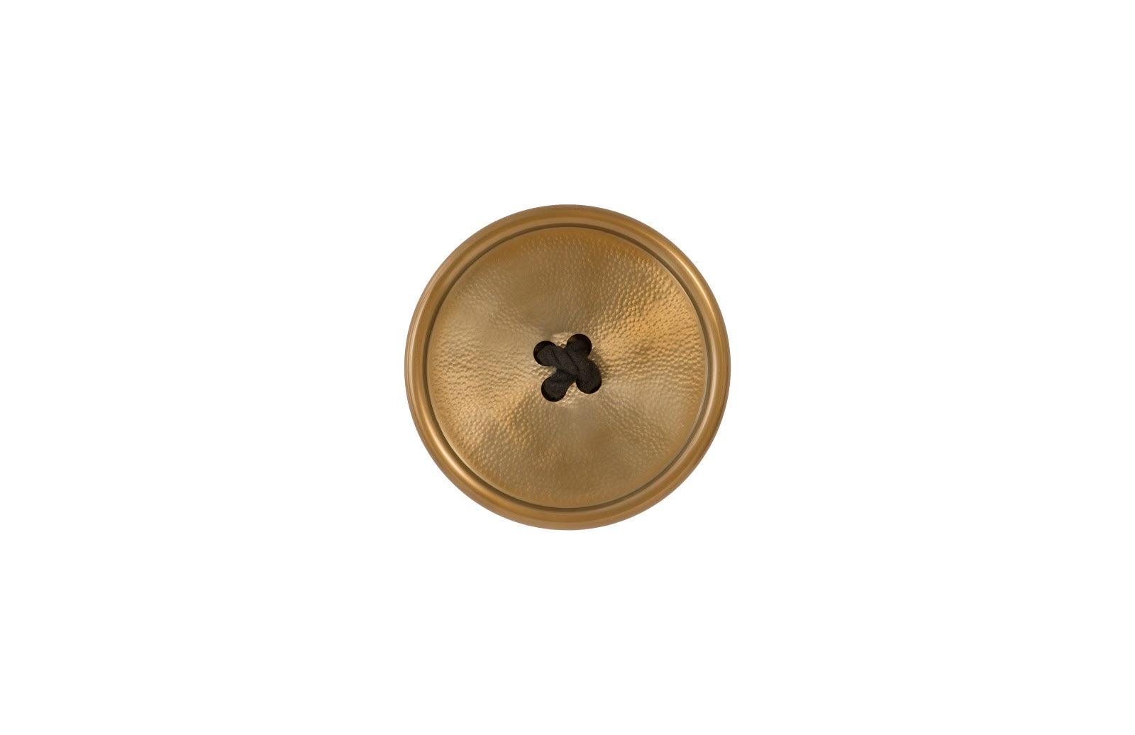 Phillips Collection Button Wall Tile, Hammered Metal, Brass Finish WALL ACCENTS