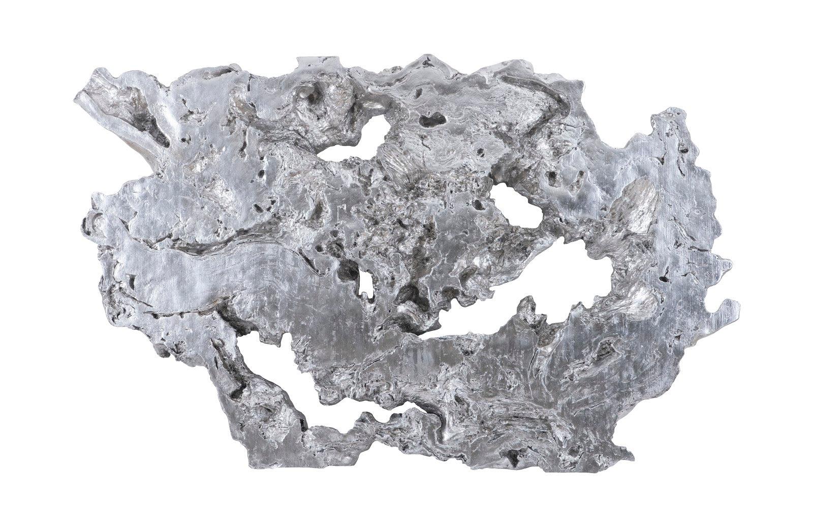 Phillips Collection Burled Root Wall Art, Large, Silver Leaf WALL ACCENTS