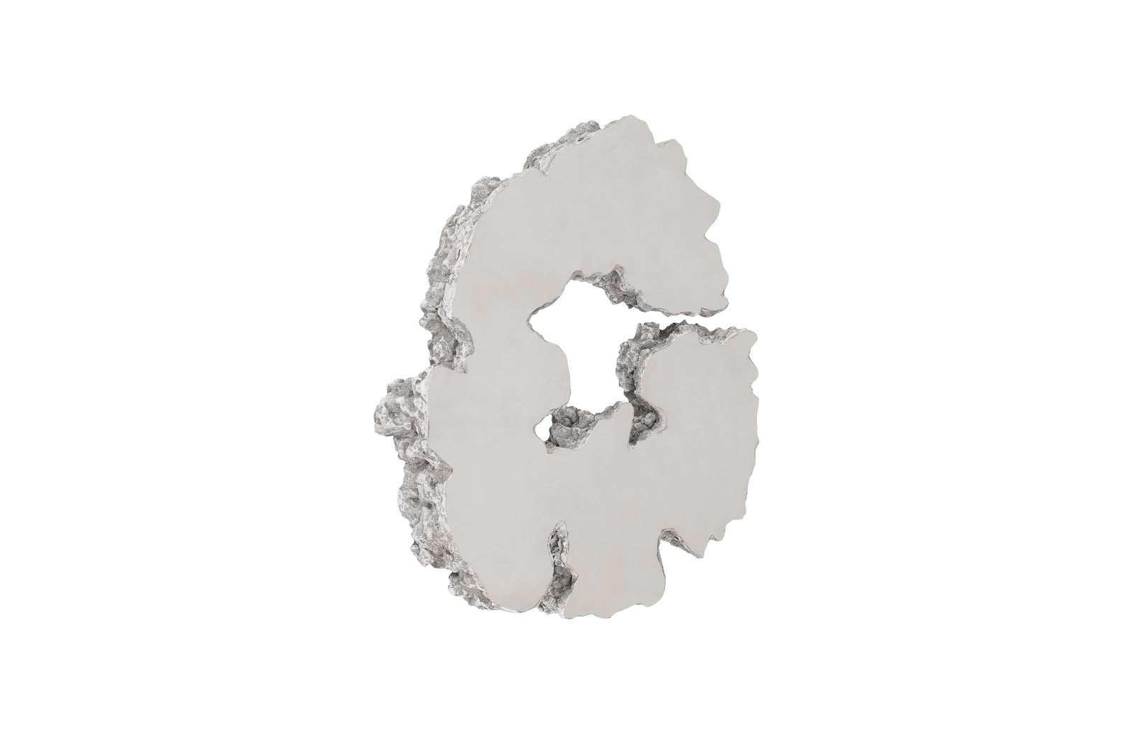 Phillips Collection Lava Slice Wall Art, Resin, Stainless Steel, SM WALL ACCENTS