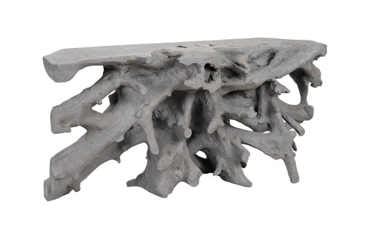 Phillips Collection Cast Root Console, Charcoal Stone CONSOLE TABLES