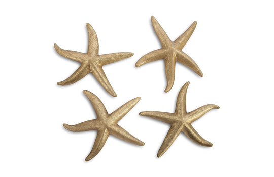 Phillips Collection Starfish, Gold Leaf, Set of 4, MD WALL ACCENTS