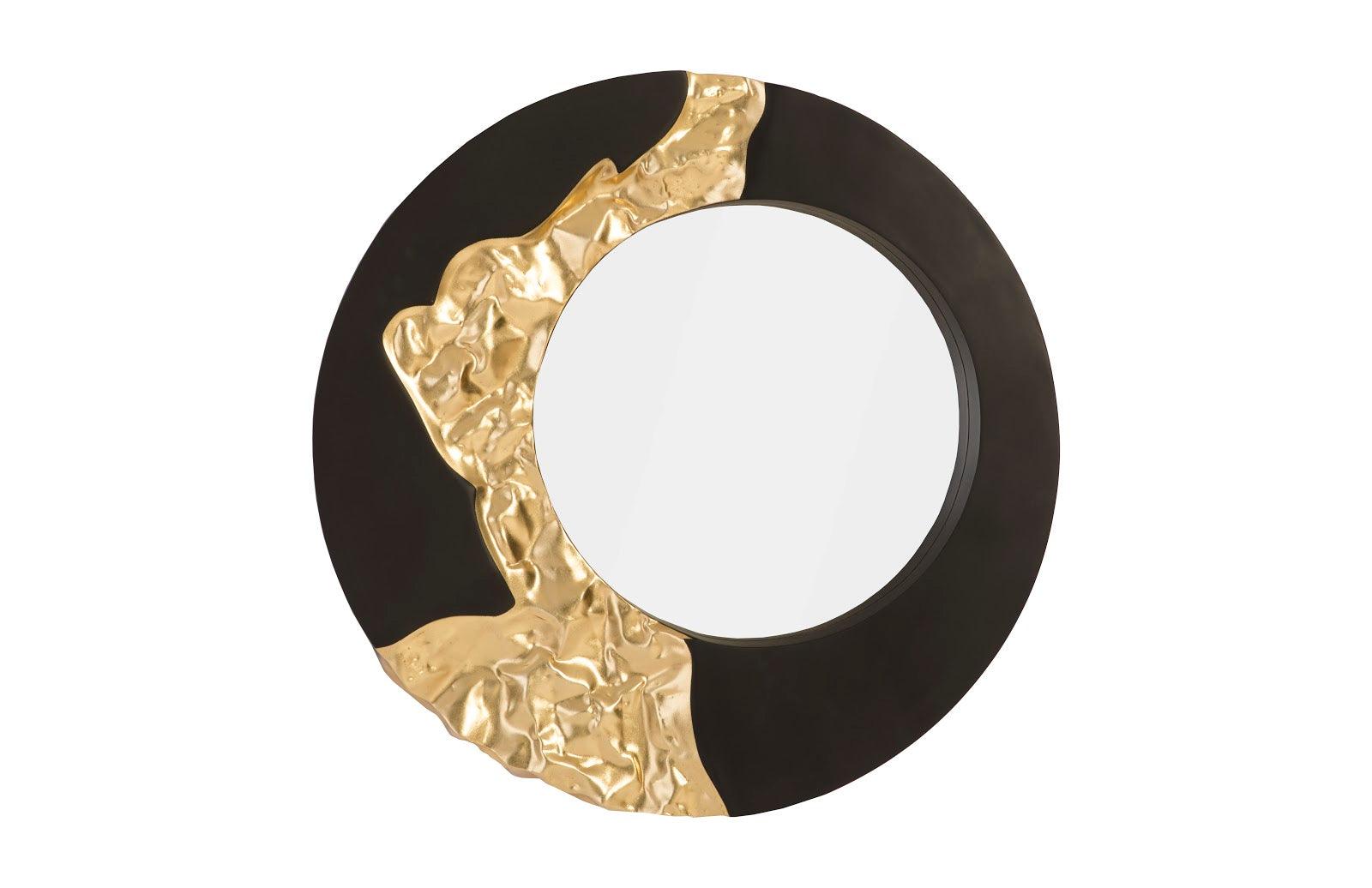 Phillips Collection Mercury Mirror, Black, Gold Leaf WALL MIRRORS