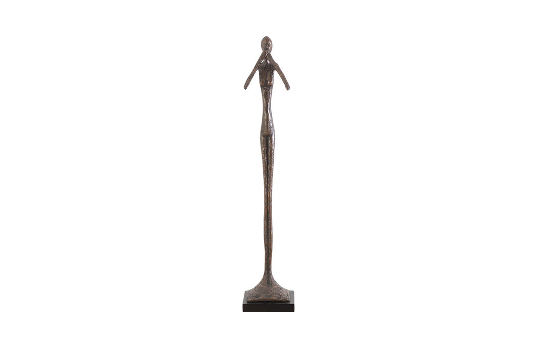 Speak No Evil Slender Sculpture, Small, Resin, Bronze Finish - Phillips Collection - AmericanHomeFurniture