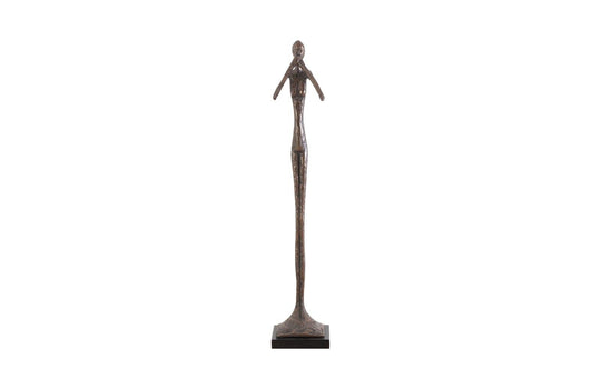 Phillips Collection Speak No Evil Slender Sculpture, Small, Resin, Bronze Finish DECORATIVE OBJECTS