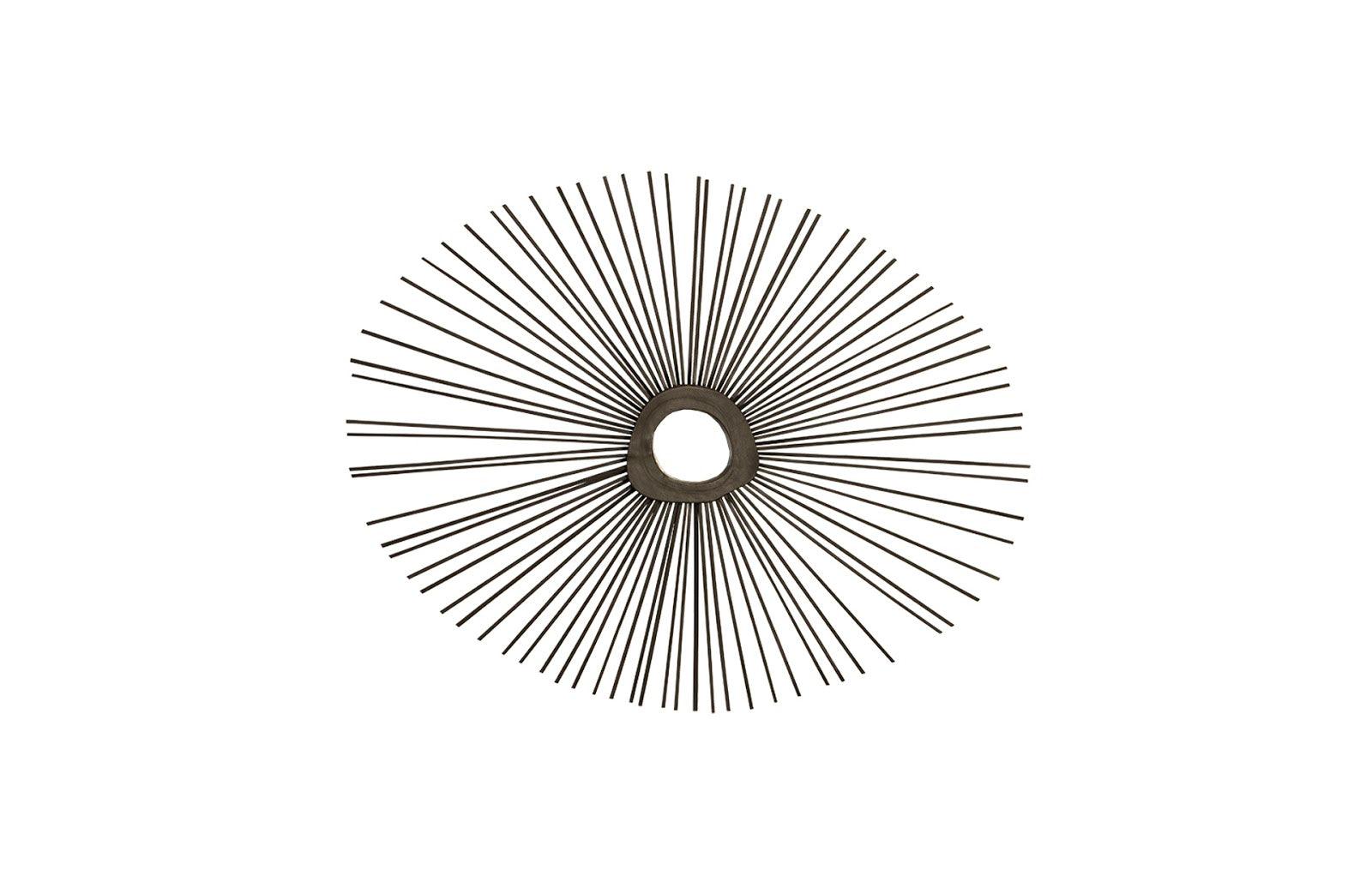Phillips Collection Spoke Mirror, Burnt, Round WALL MIRRORS