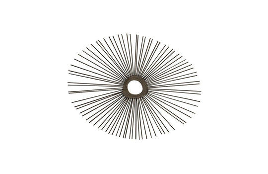 Phillips Collection Spoke Mirror, Burnt, Round WALL MIRRORS