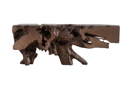 Phillips Collection Freeform Console Table, Polished Bronze CONSOLE TABLES