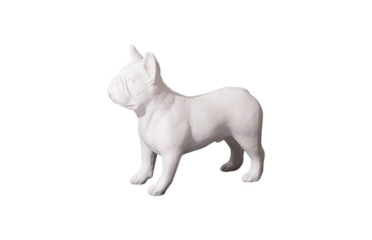 Phillips Collection French Bulldog, Gel Coat White DECORATIVE OBJECTS