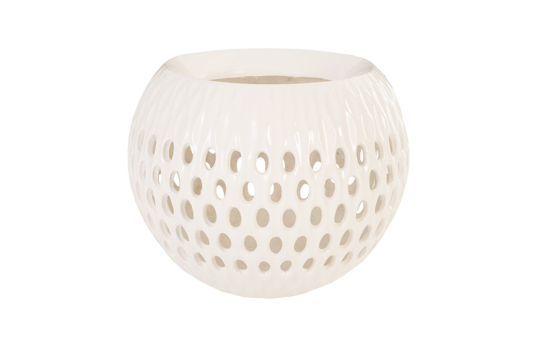 Breathe Planter, Gel Coat White - Phillips Collection - AmericanHomeFurniture