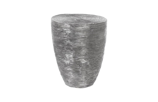 Phillips Collection Ripple Side Table, Black/Silver, Aluminum ACCENT TABLES