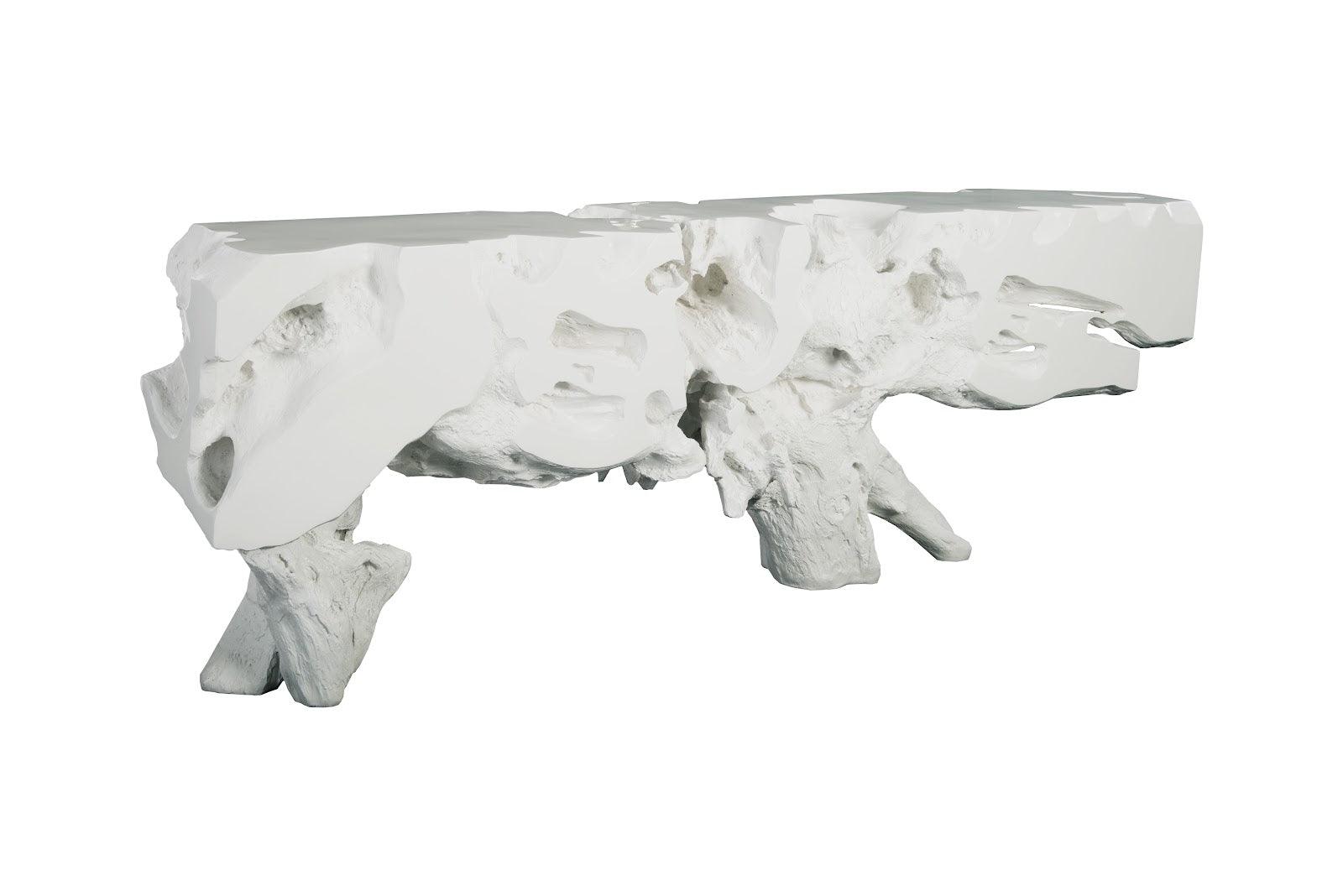 Phillips Collection Freeform Console Table, Gel Coat White, Extra Large CONSOLE TABLES