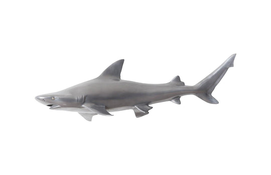 Phillips Collection Black Tip Reef Shark, Polished Aluminum WALL ACCENTS