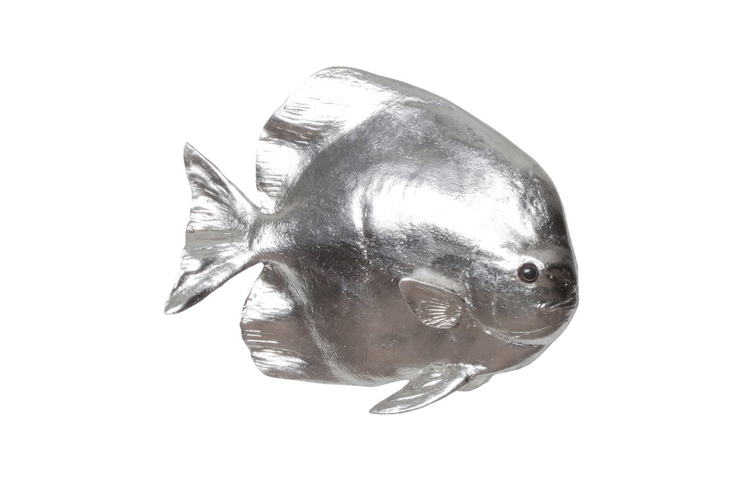 Australian Bat Fish Wall Sculpture, Resin, Silver Leaf - Phillips Collection - AmericanHomeFurniture