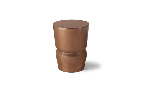 Phillips Collection Carved Stool, Polished Bronze OTTOMANS, POUFS, + STOOLS