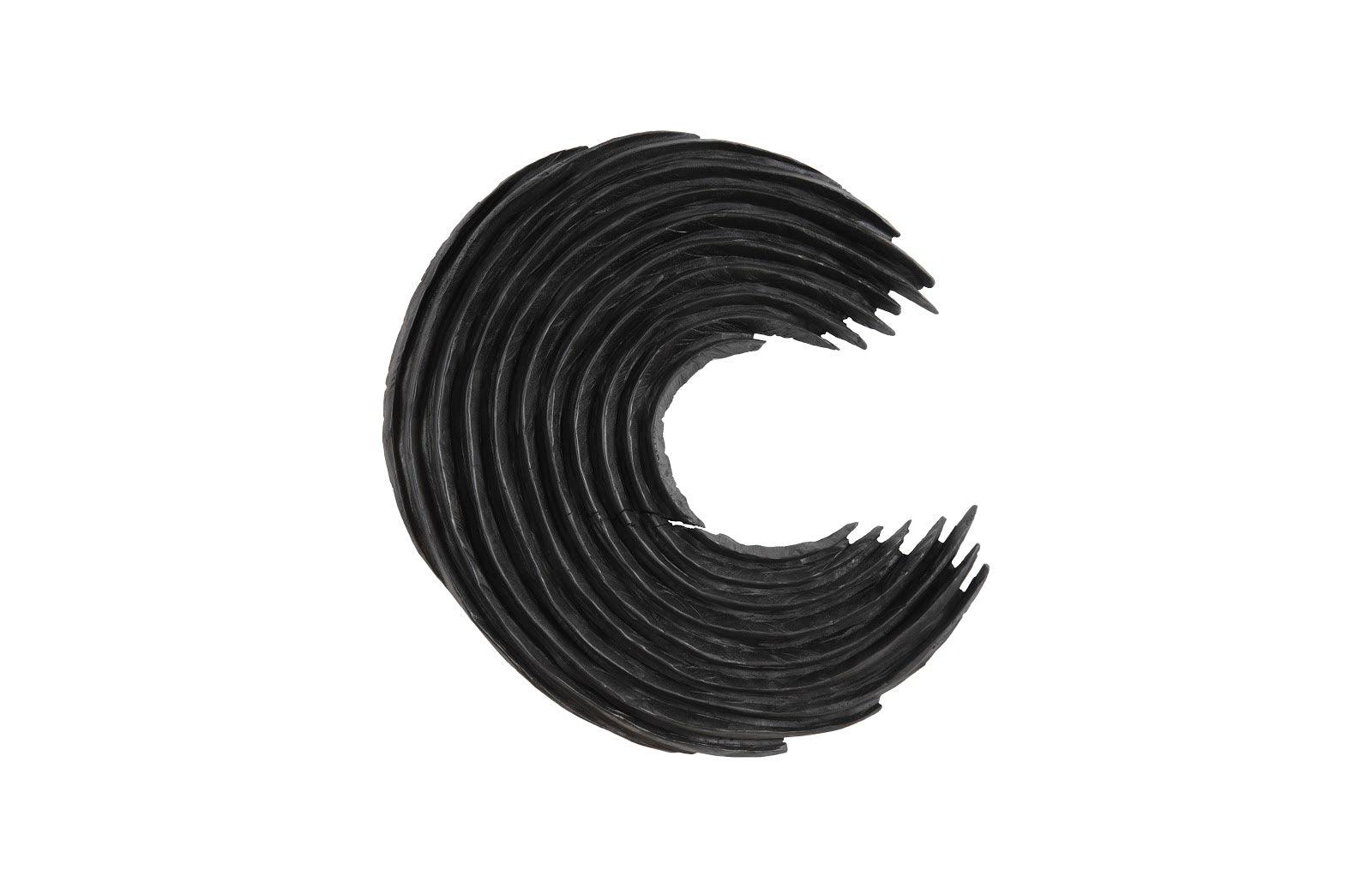 Phillips Collection Swoop Wall Art, Black Wood, Small WALL ACCENTS
