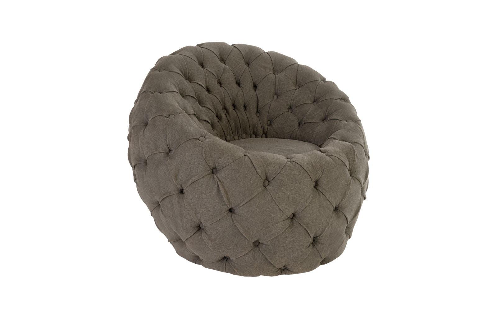 Phillips Collection Egg Chair, Ramie Gray ACCENT + LOUNGE CHAIRS