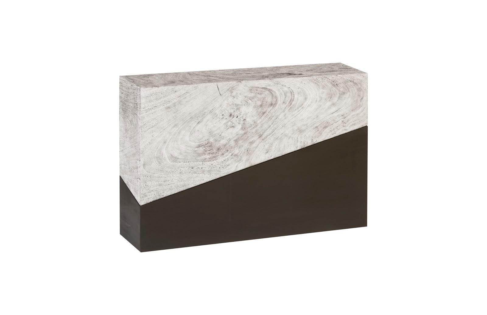 Phillips Collection Geometry Console Table, Gray Stone CONSOLE TABLES