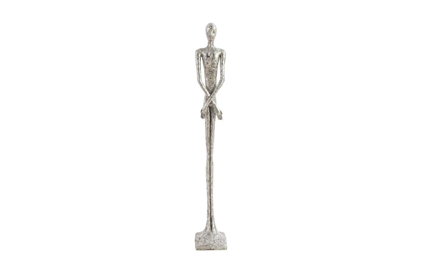 Phillips Collection Lloyd Sculpture, Small, Resin, Silver Leaf DECORATIVE OBJECTS