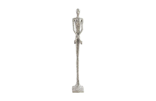 Phillips Collection Lloyd Sculpture, Small, Resin, Silver Leaf DECORATIVE OBJECTS