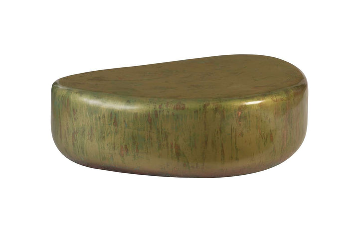 Wedge Coffee Table, Lichen Finish - AmericanHomeFurniture