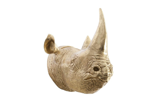 Phillips Collection Rhino Wall Art, Resin, Gold Leaf WALL ACCENTS
