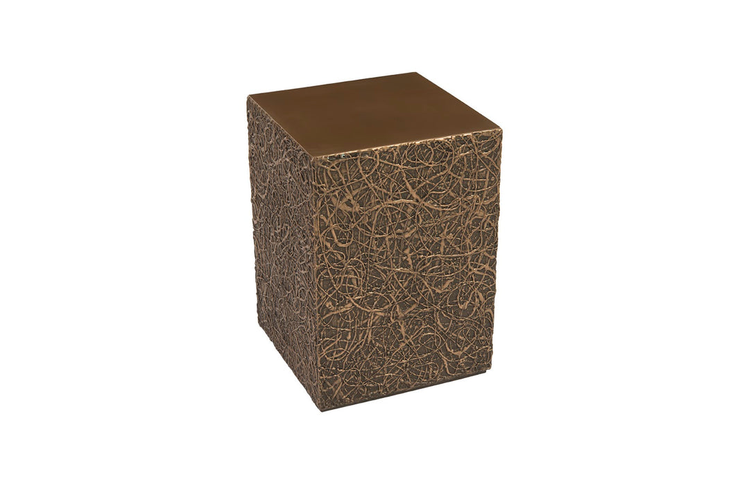 String Theory Pedestal, Bronze, SM - Phillips Collection - AmericanHomeFurniture