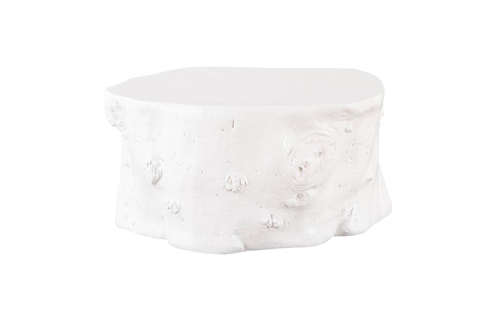 Phillips Collection Log Coffee Table, Gel Coat White COFFEE TABLES