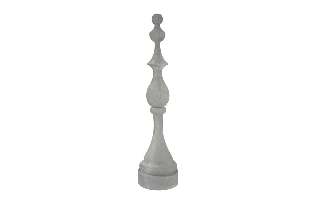 Check Mate Sculpture Gray Finish , Stone - Phillips Collection - AmericanHomeFurniture