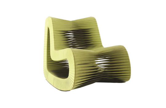 Phillips Collection Seat Belt Rocking Chair, Green ACCENT + LOUNGE CHAIRS