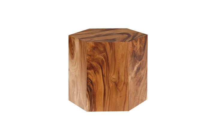 Honeycomb Side Table, Chamcha Wood, SM - Phillips Collection - AmericanHomeFurniture
