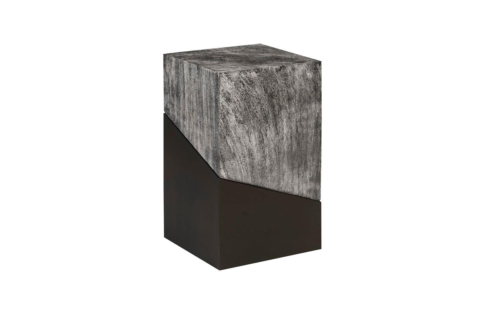 Phillips Collection Geometry Side Table, Gray Stone ACCENT TABLES