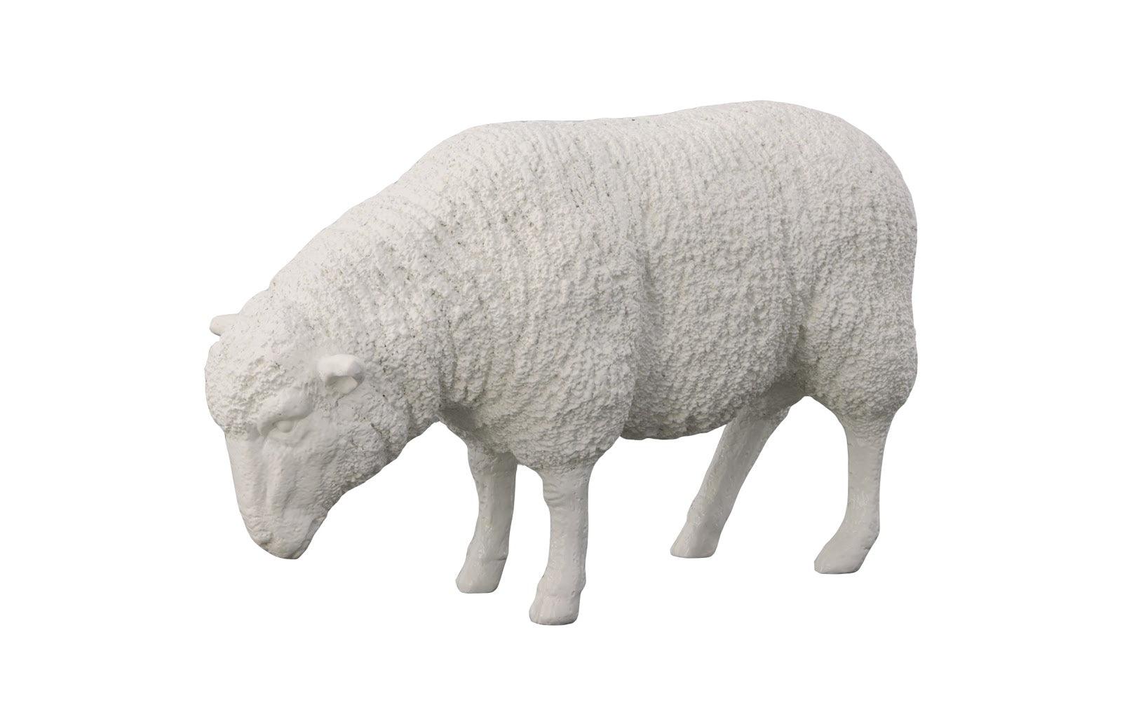 Phillips Collection Sheep Sculpture, Gel Coat White DECORATIVE OBJECTS