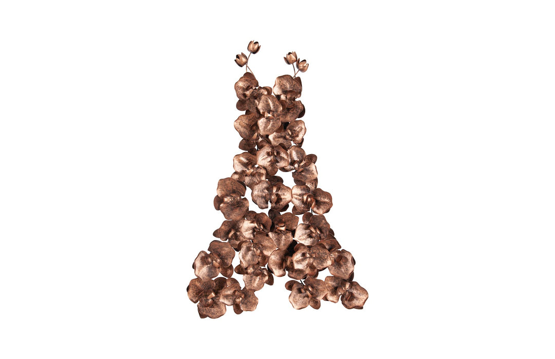Orchid Dress Wall Art, Metal, Copper/Black - Phillips Collection - AmericanHomeFurniture