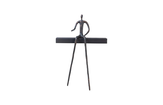 Phillips Collection Moveable Man On Short Shelf, Sitting, B WALL ACCENTS