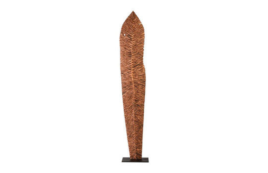 Phillips Collection Carved Leaf on Stand, Copper Leaf, XL DECORATIVE OBJECTS