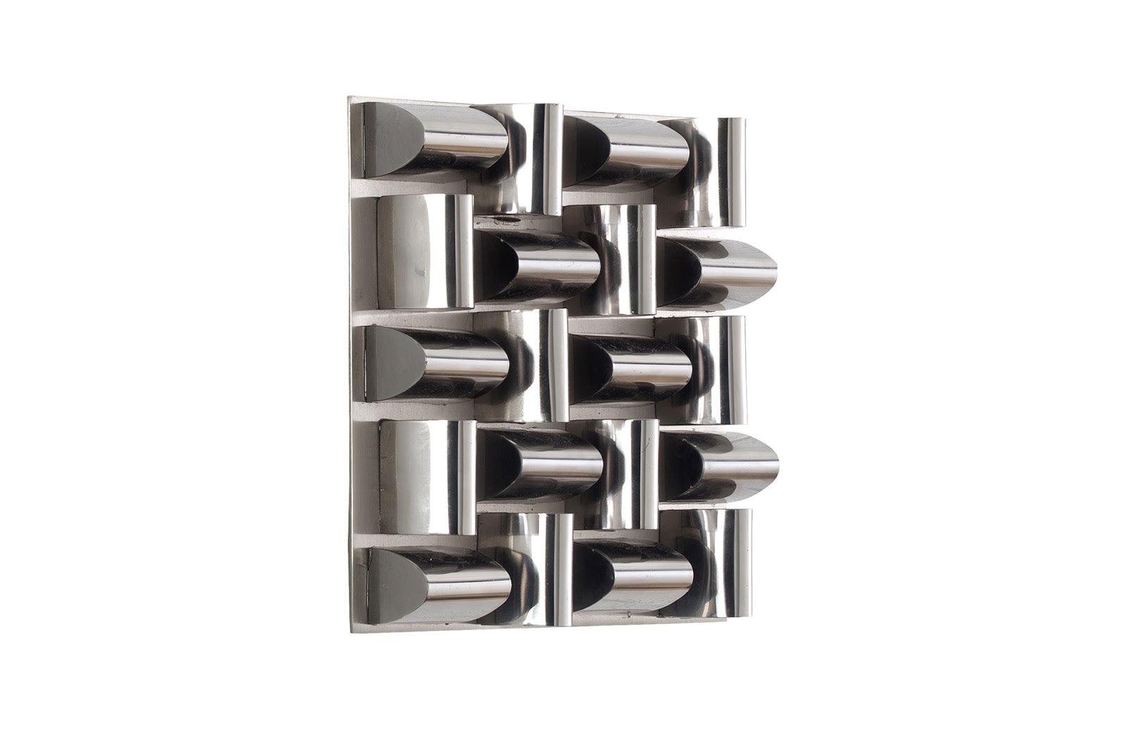 Phillips Collection Arete Wall Tile, Stainless Steel WALL ACCENTS