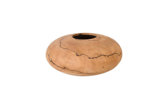 Phillips Collection Lightning Vase, Mango Wood, Low 13"-14"Dia VASES, JARS, + BOTTLES