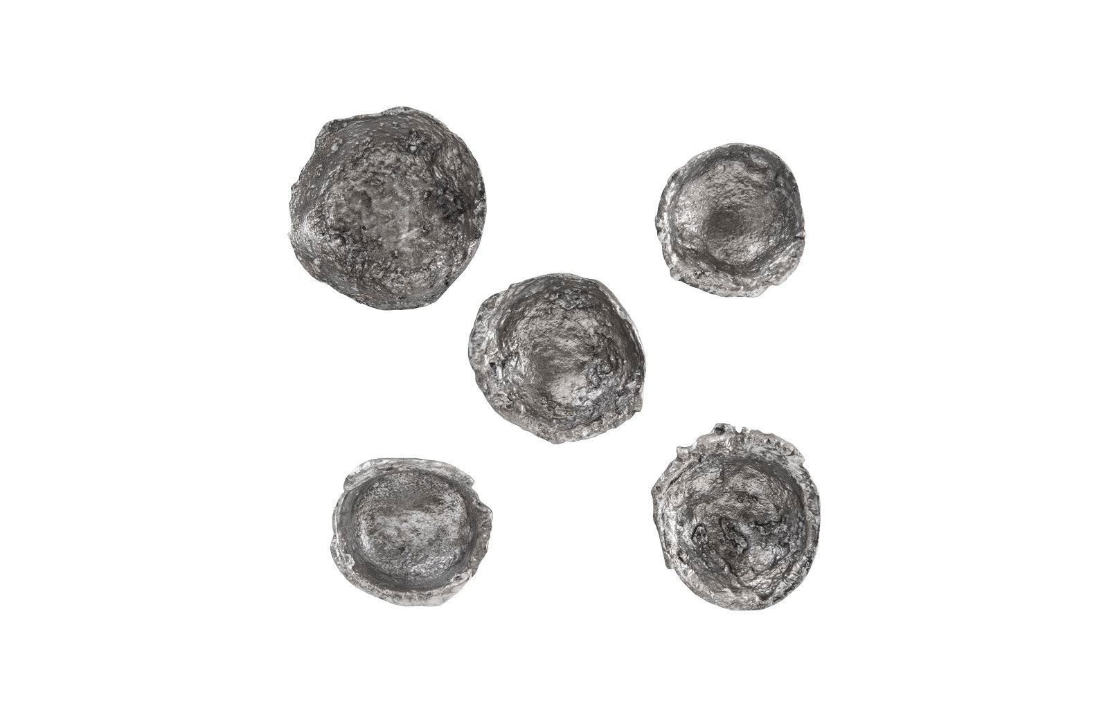 Phillips Collection Splash Wall Bowls, Silver Leaf, Set of 5 WALL ACCENTS