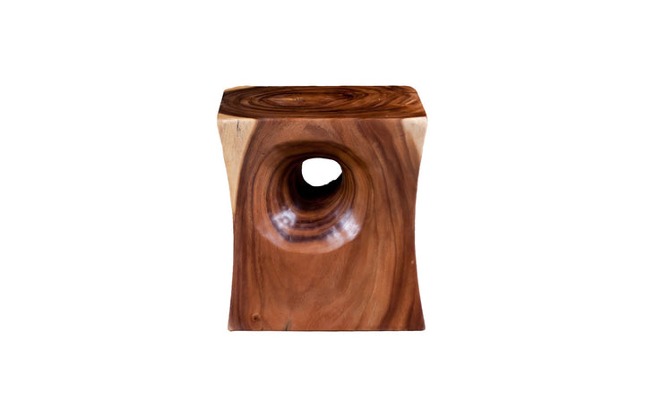 Peek a Boo Side Table, Chamcha Wood, Natural - Phillips Collection - AmericanHomeFurniture